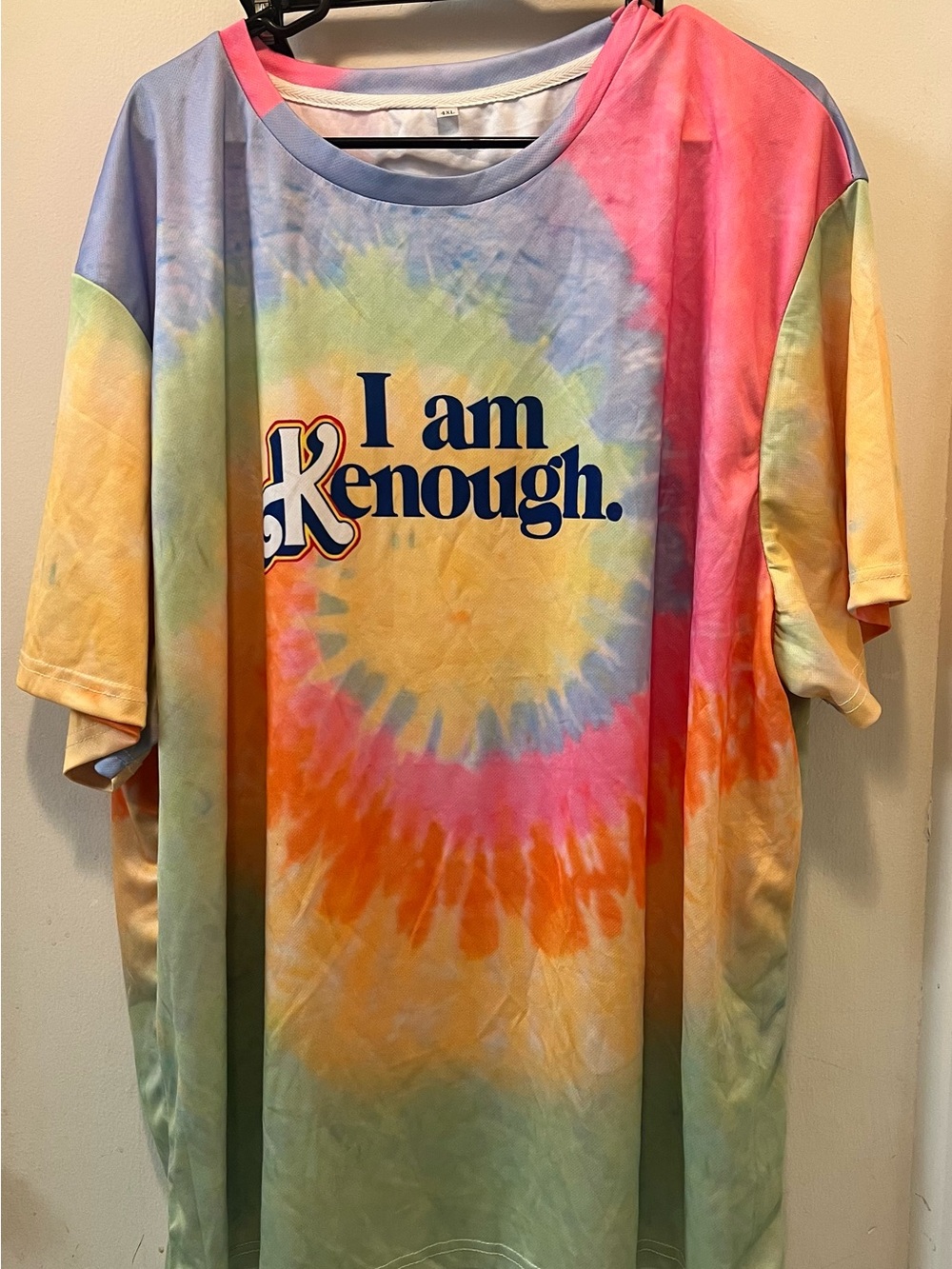 I Am Enough Tie-Dye Short Sleeve Tee - Multicolor